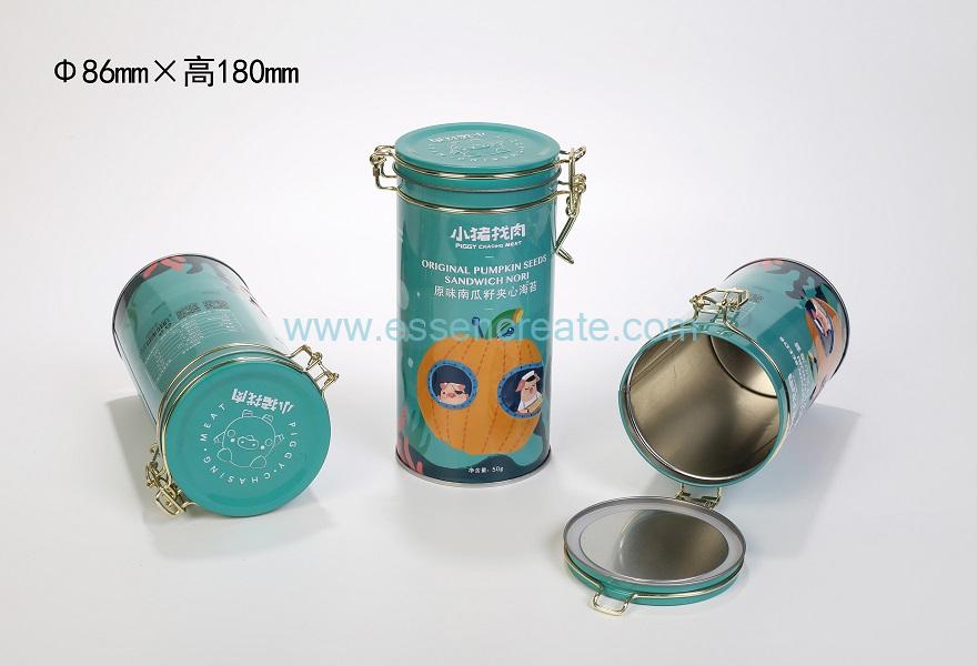 Airtight Lockable Tin Metal Can with Seal Ring