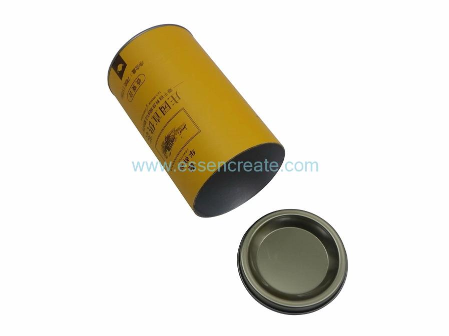 Packaging Canister with Cardboard Tin