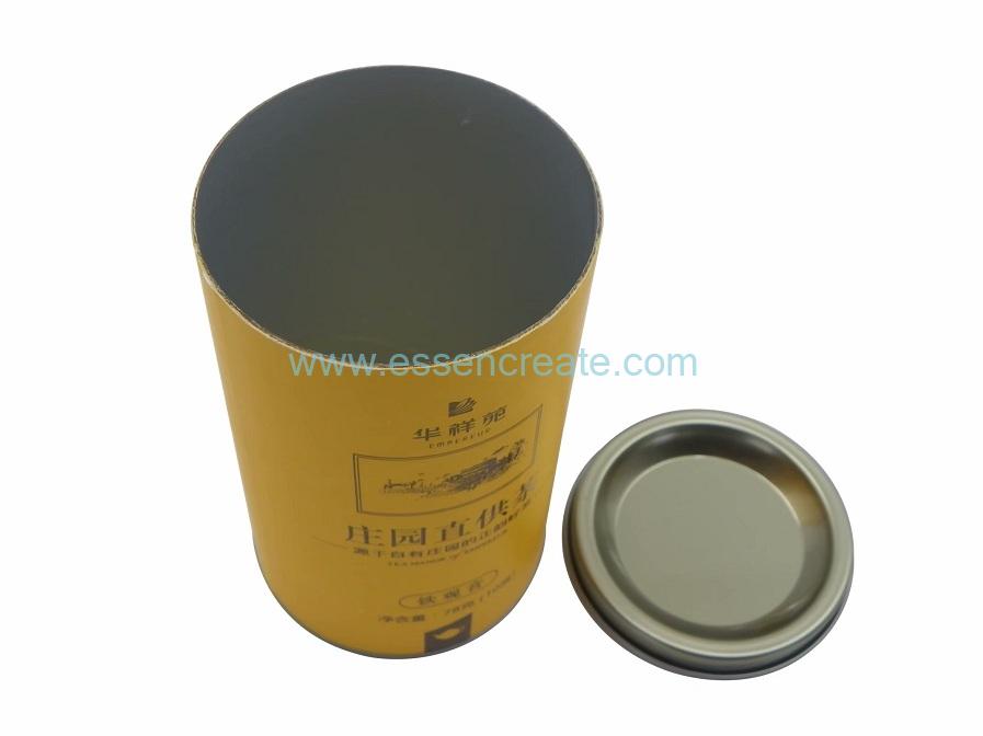 Cylinder Paper Tea Packaging Cans
