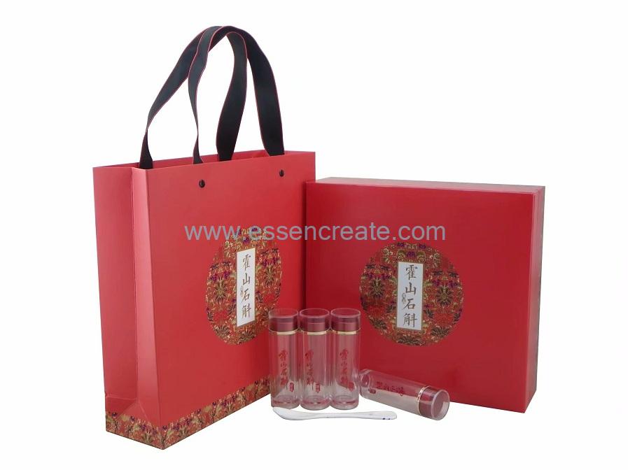 Glass Bottles Spoon Packaging Gift Box with Bags