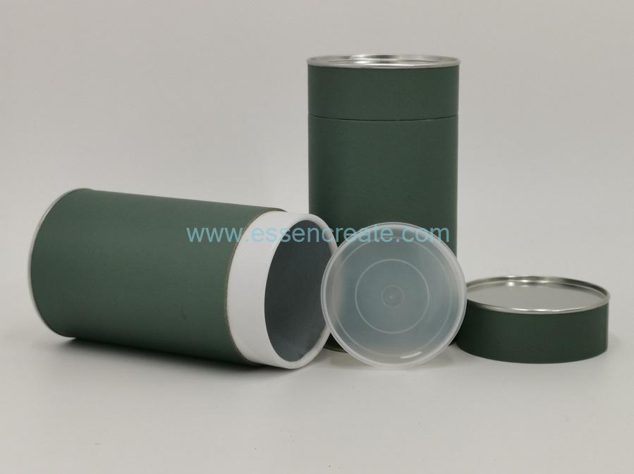 Cylinder Paper Box with Tin Lid