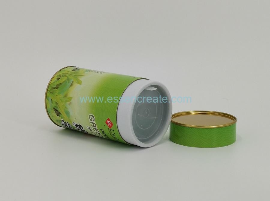 Paper Cans with Tin Top and Plastic Lid