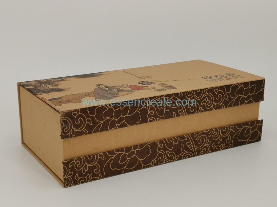 Brown Kraft Tea Gift Box with Paper Cans