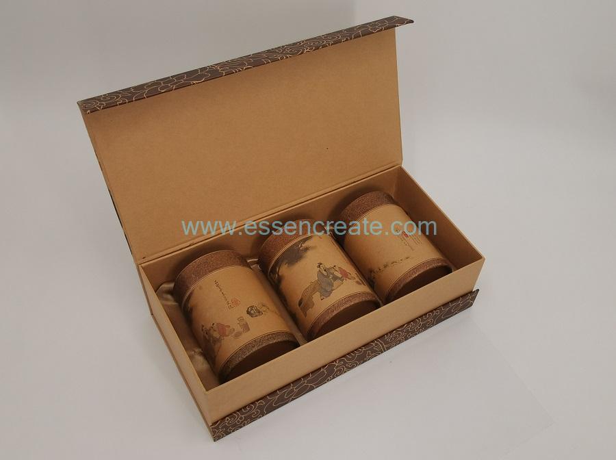 Gift Box with Paper Cans