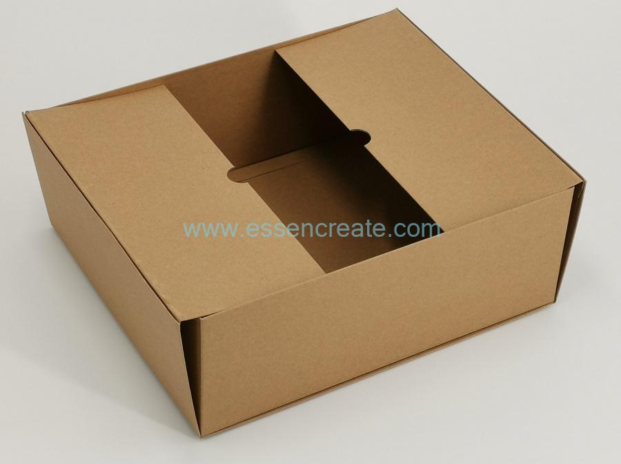Foldable Brown Kraft Rigid Cardboard Box