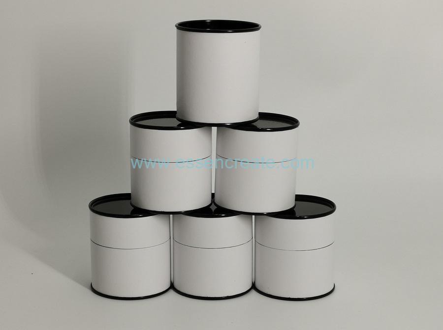 Composite Paper Tube with Black Tin End
