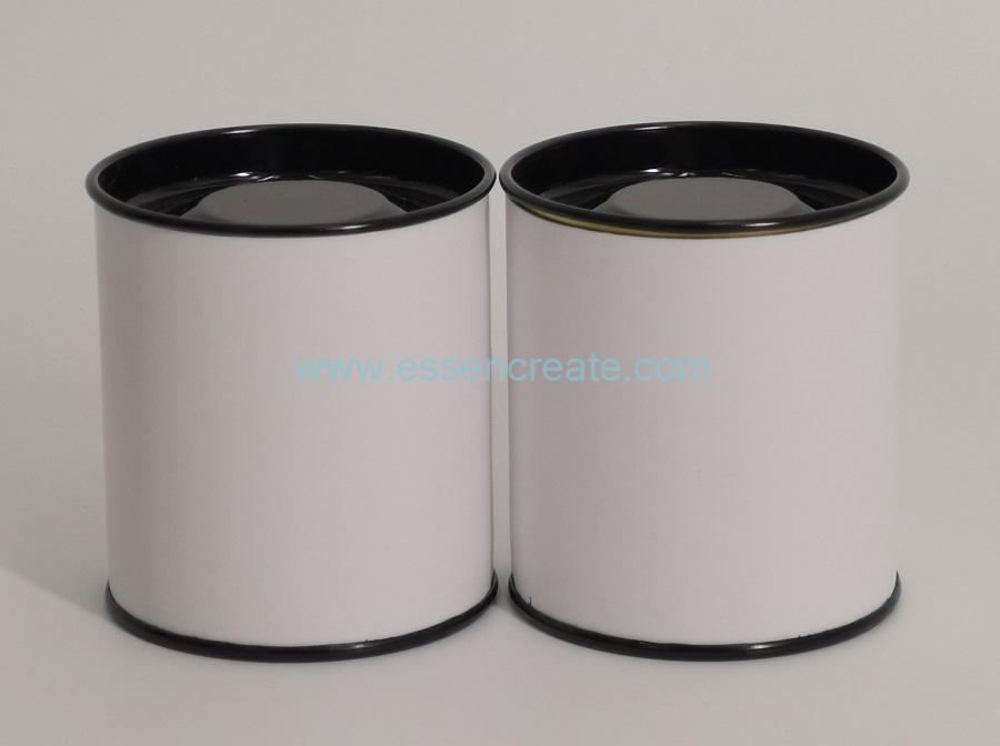Paper Cans with Black Metal Tin