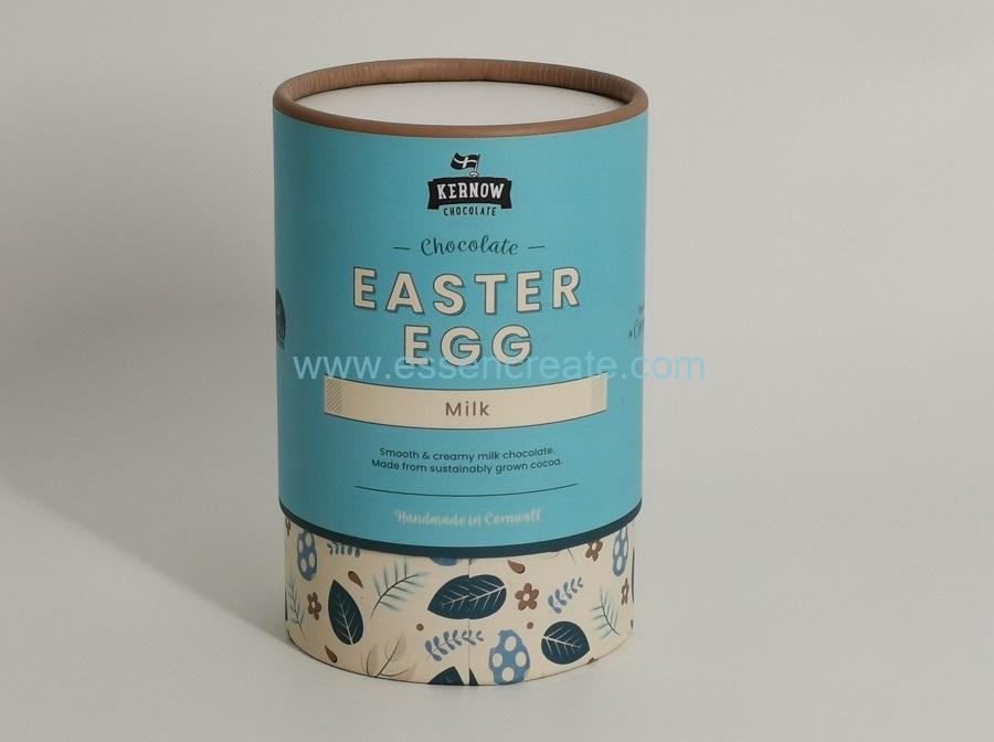Easter Egg Milk Chocolate Packaging Round Tube Box