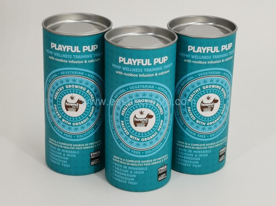 Paper Packaging Cans with Silver Tin