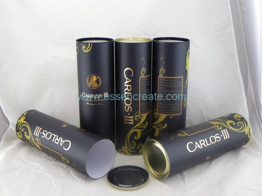 Wine Tube with Gold Tin