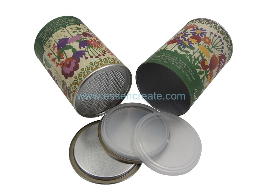 Easy Peel Off Paper Canister