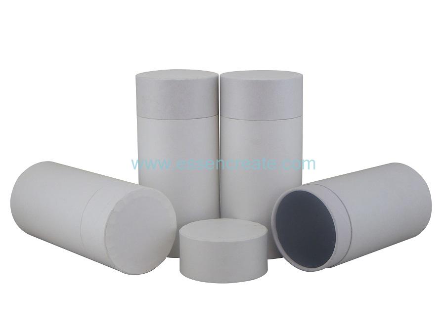 Flat Edge White Paper Tube with Foil Liner