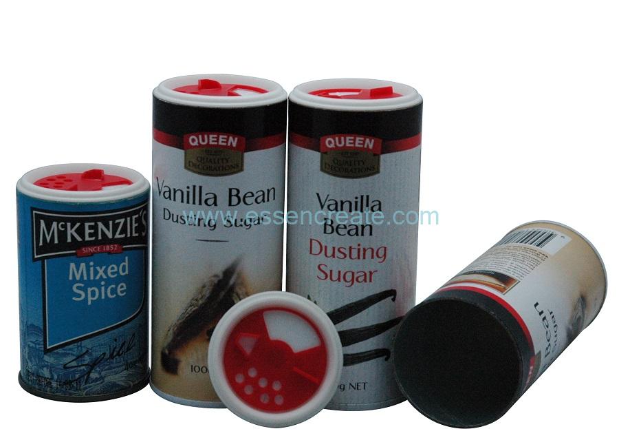 Mixed Spice Paper Packaging Tube with Shaker Top