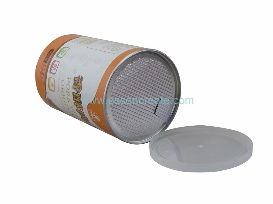 Dried Pork Floss Packaging Non-toxic Paper Composite Cans