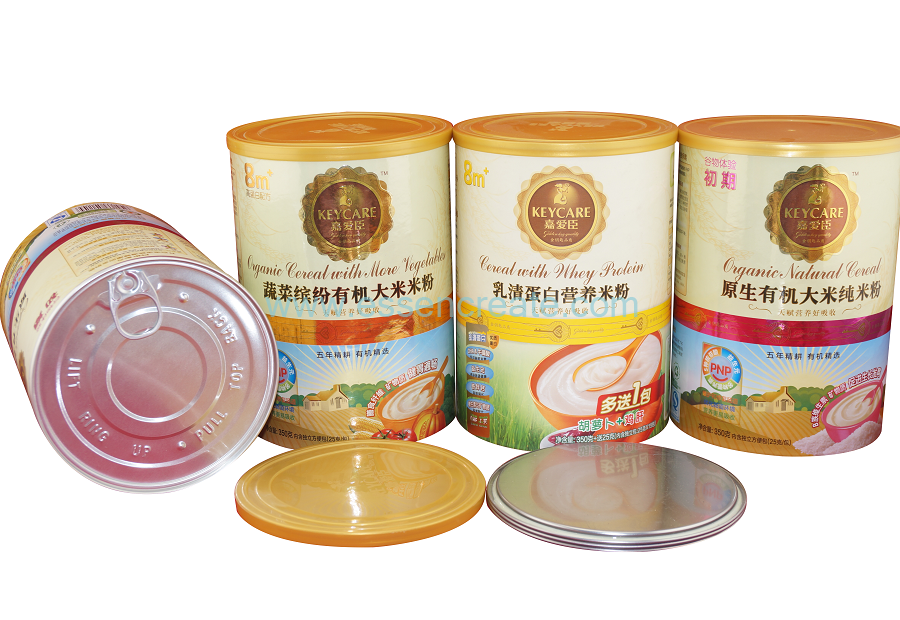 Baby Infant Nutrient Rice Flour Packaging Paper Cans