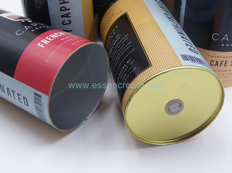 Paper Cans with Air Release Valve 