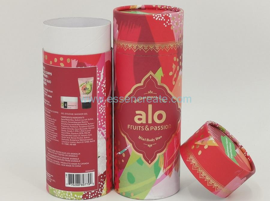 Bote de papel para embalaje de gel de ducha