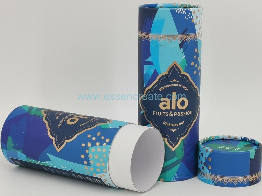 Tubo de papel para embalaje de crema corporal