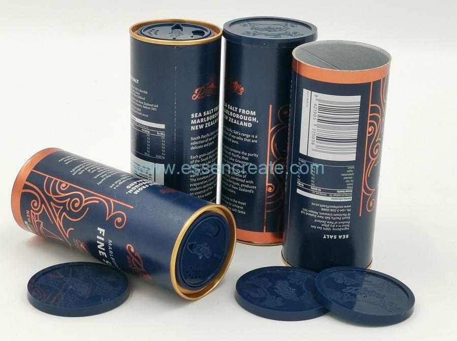 Latas de sal con agitador cilíndrico