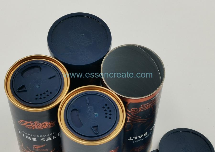 Latas de sal redondas
