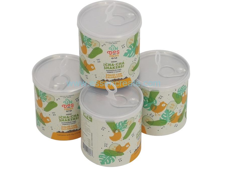 Bote de papel para embalaje de alimento para pollos