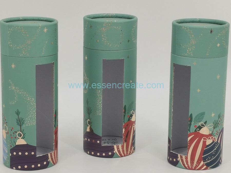 Caja de regalo para almacenamiento de velas perfumadas con ventana transparente Caja de regalo para almacenamiento de velas perfumadas con ventana transparente