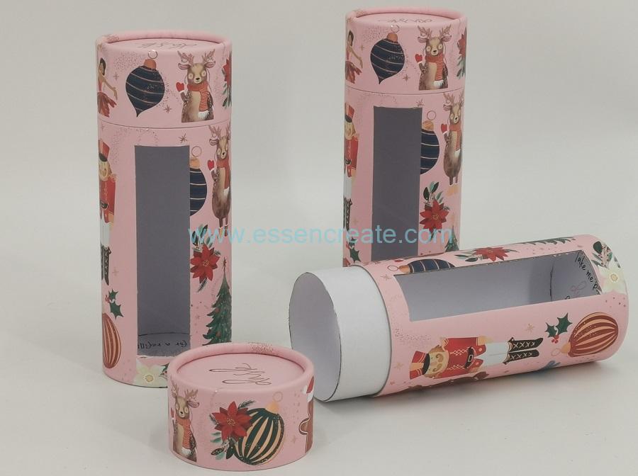 Tubo de embalaje de velas con ventana Tubo de embalaje de velas con ventana