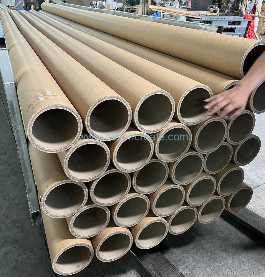 Tubo de papel Kraft en espiral