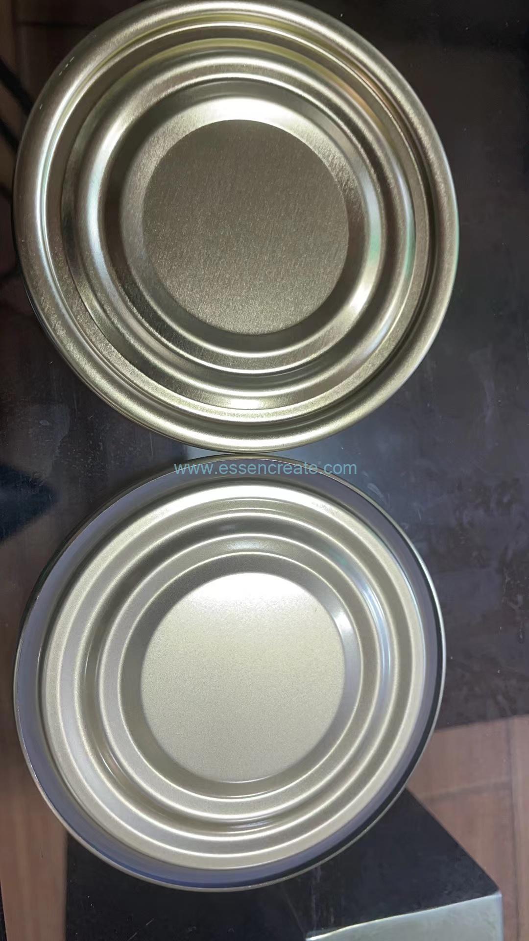 Tapas de latas de metal