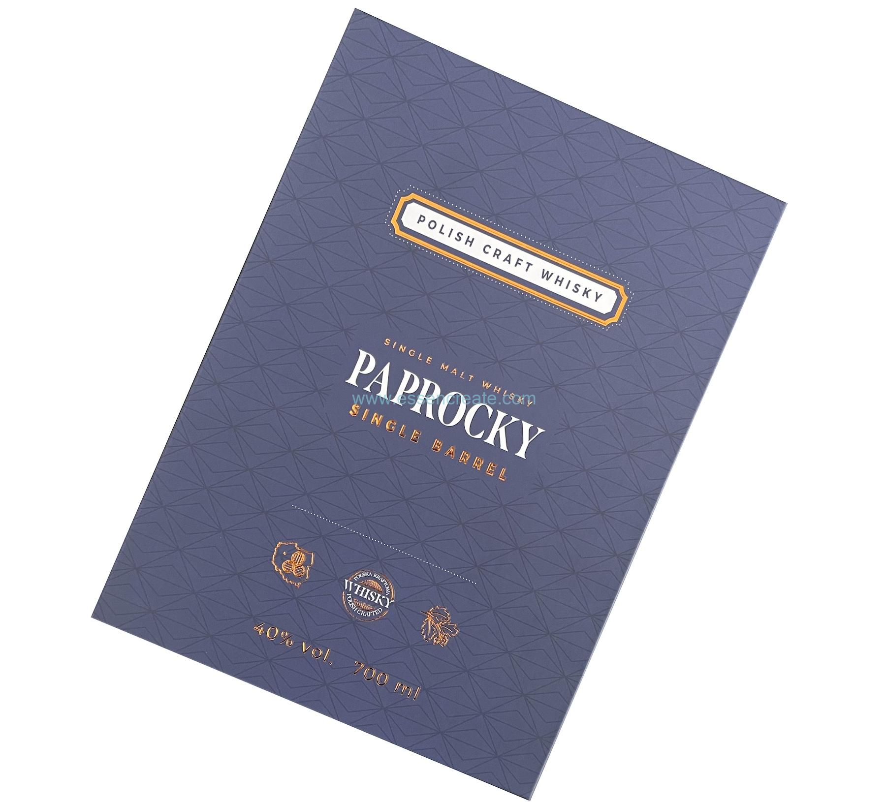 Caja de vino con forma de libro