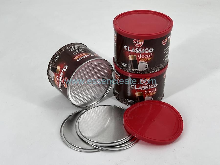 Envase en bote de café de 100g. Envase en bote de café de 100g.