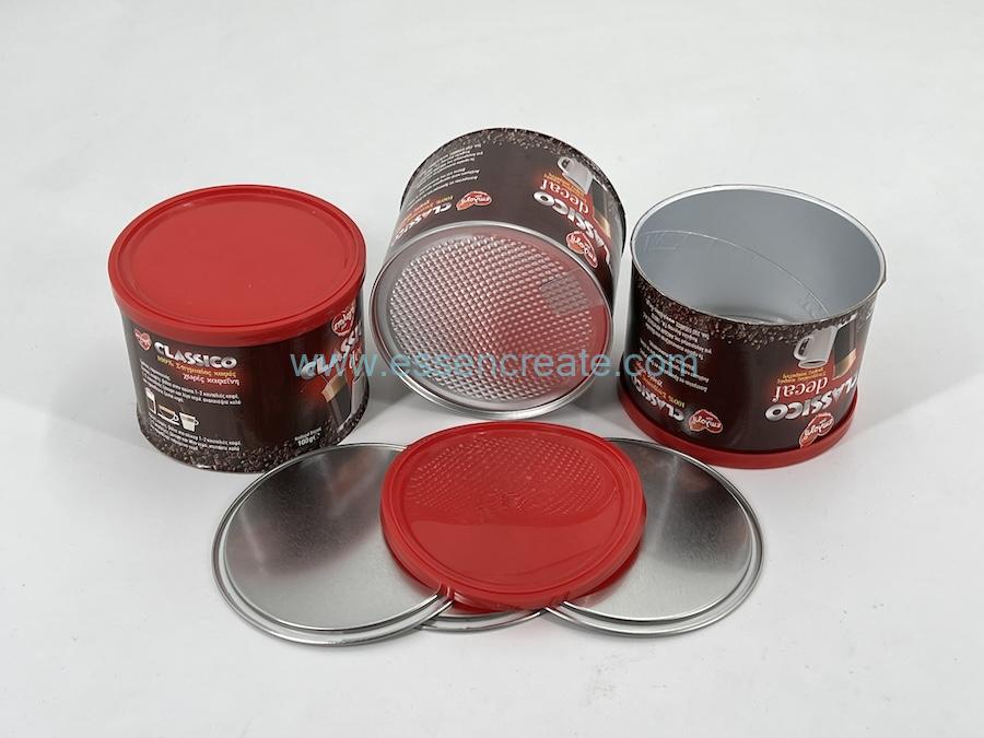 tubo de papel con tapa de papel de aluminio fácil de pelar tubo de papel con tapa de papel de aluminio fácil de pelar