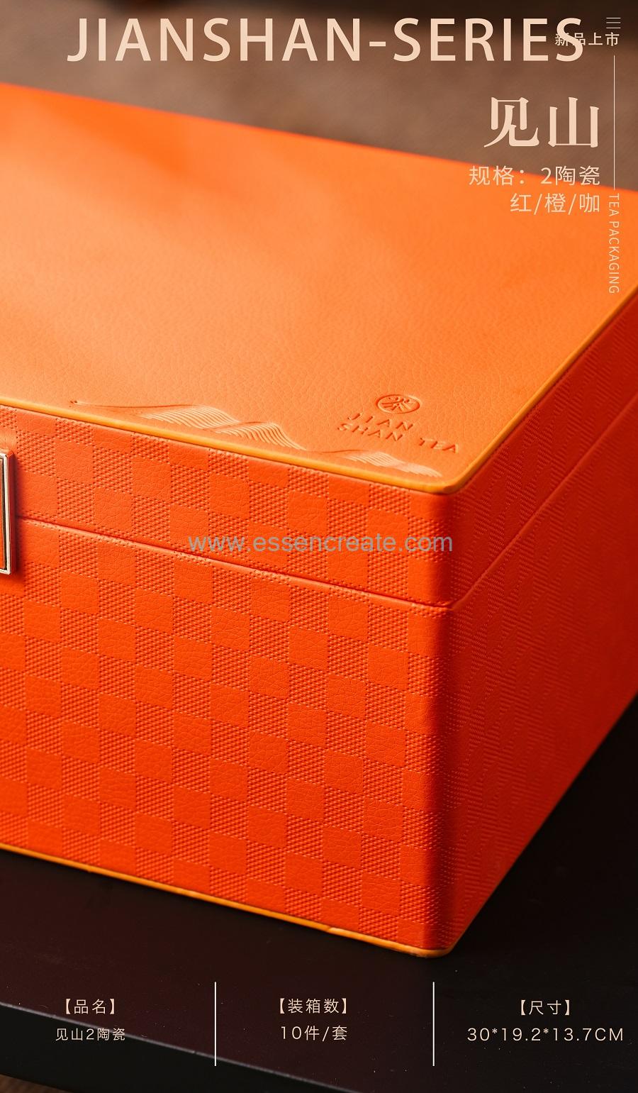 caja de corbata de cuero
