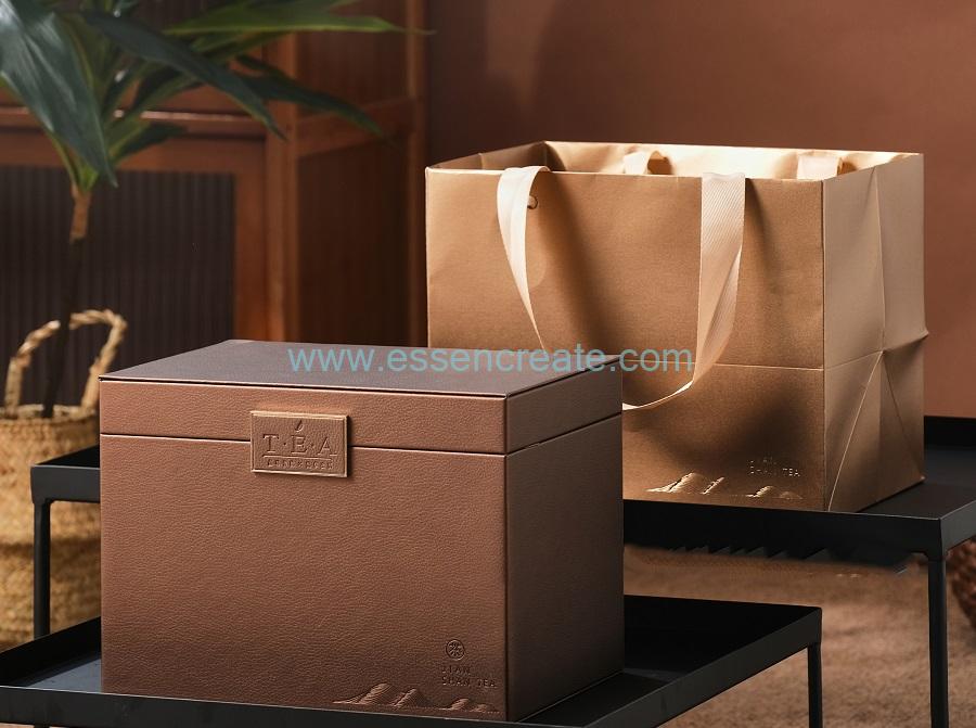 caja de tubo de papel para té