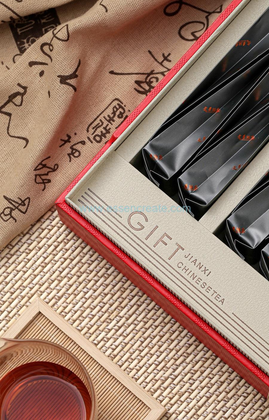 caja de lata de té