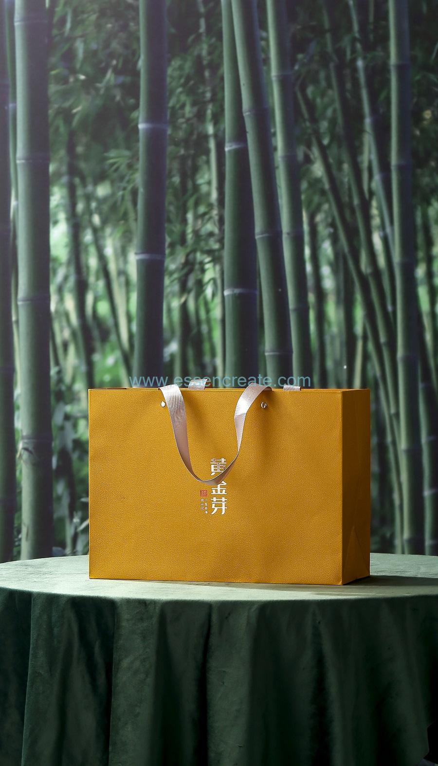 caja de té de papel cuadrada