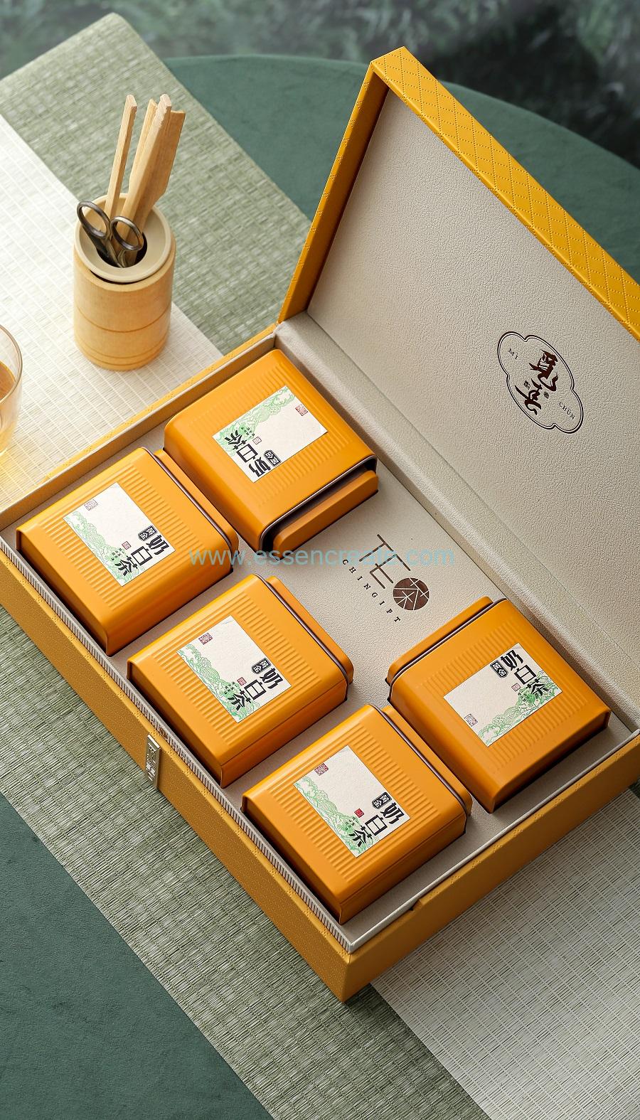 juego de té de caja de regalo