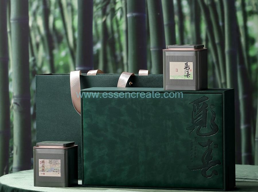 caja de madera de té de hierbas
