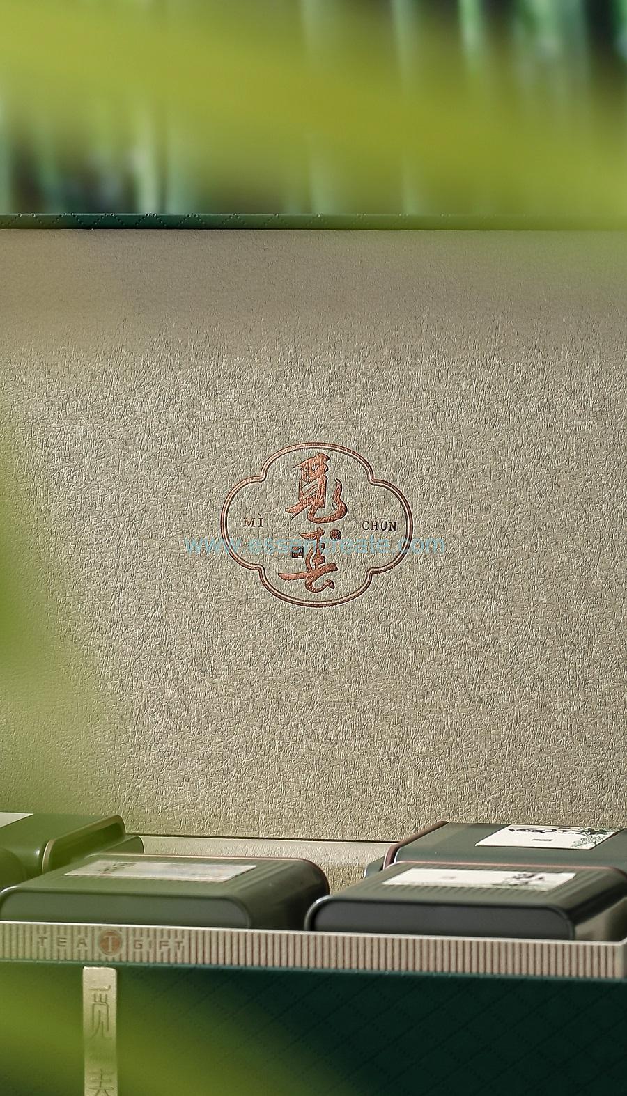 caja de té japonés de madera