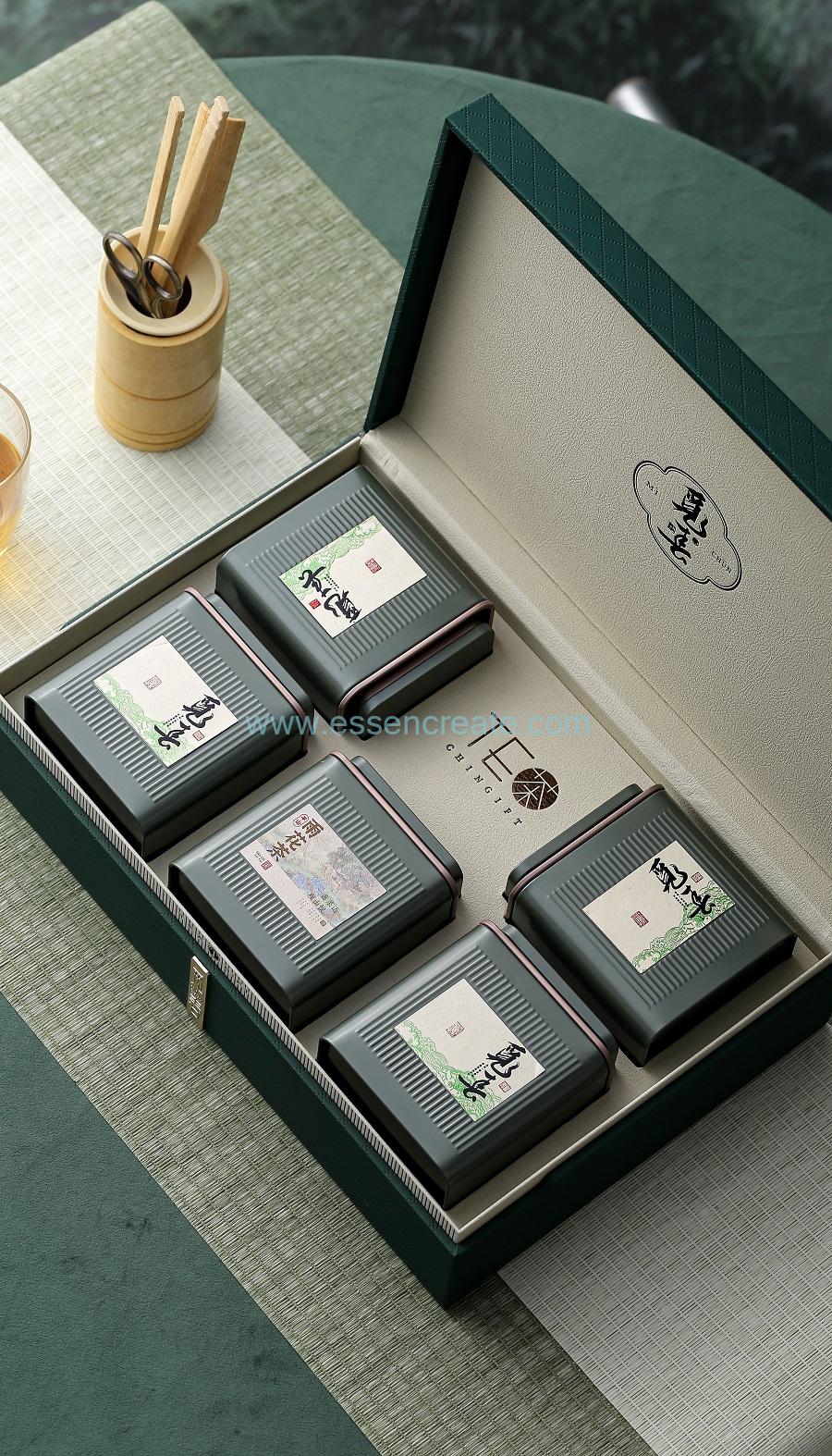 Caja de almacenamiento de joyería de diseñador de cuero de moda lv