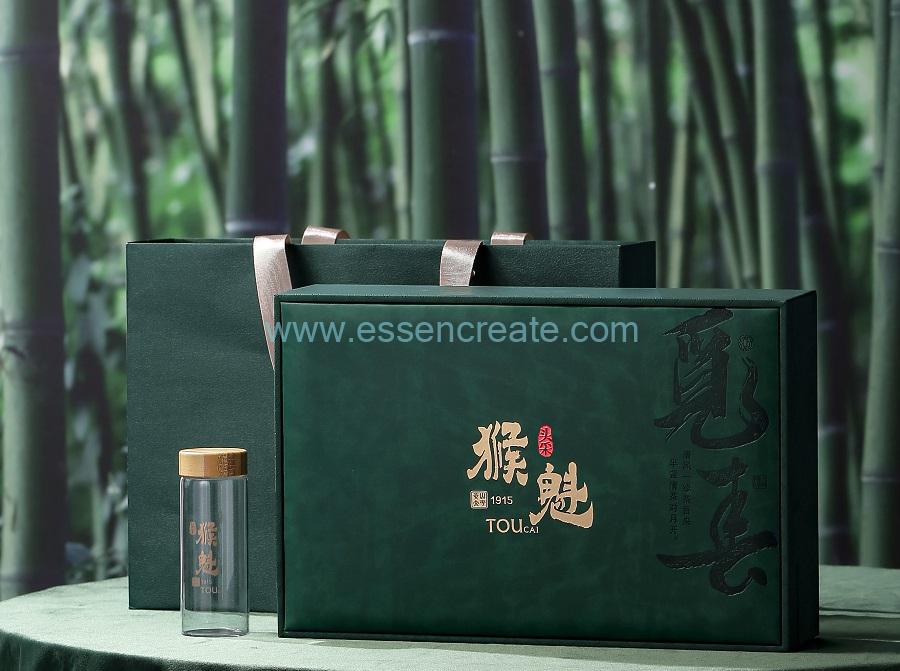forma de caja para té