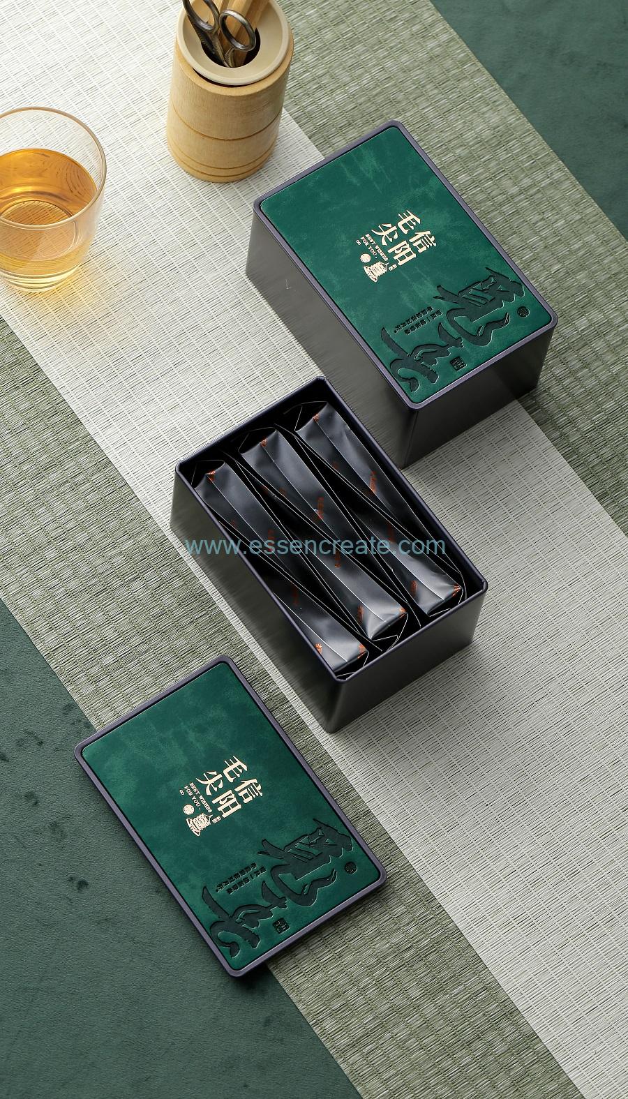Caja de té de papel con logotipo personalizado biodegradable