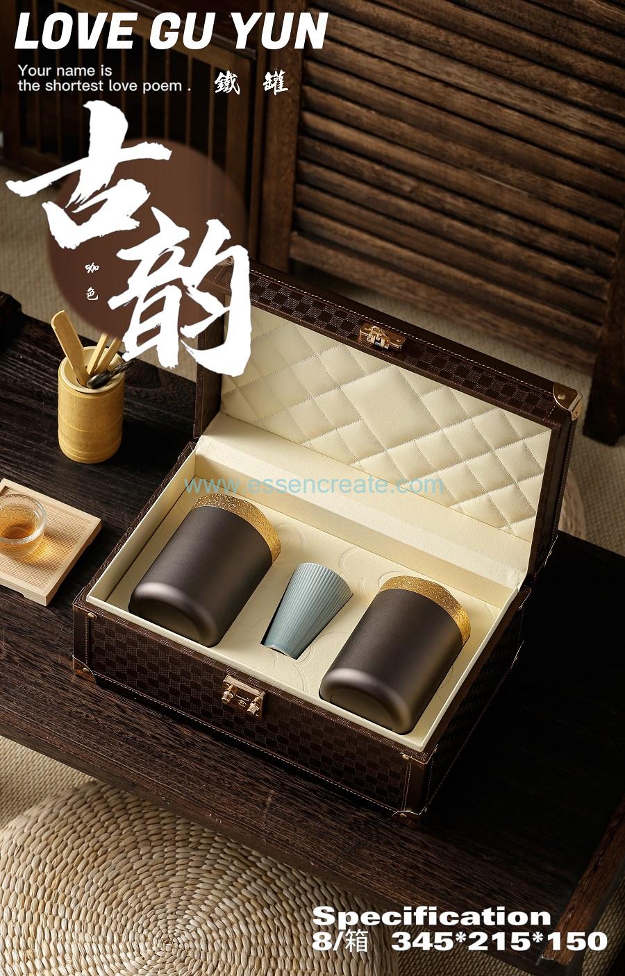 Caja de té/pap de papel cilíndrico de papel de aluminio al por mayor Caja de té/pap de papel cilíndrico de papel de aluminio al por mayor