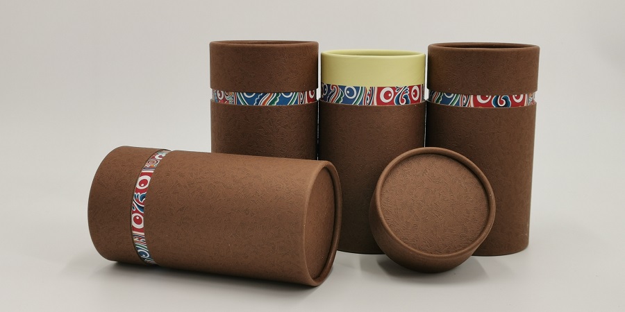 Lata de té biodegradable de papel personalizada OEM Lata de té biodegradable de papel personalizada OEM