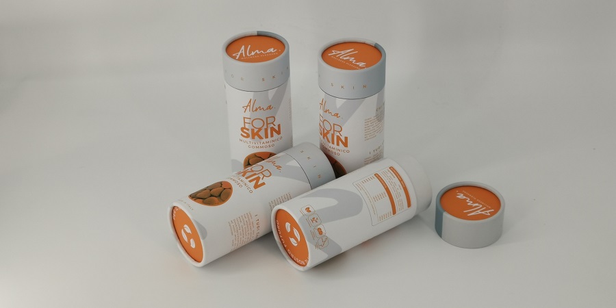 caja de tubo de papel redondo
