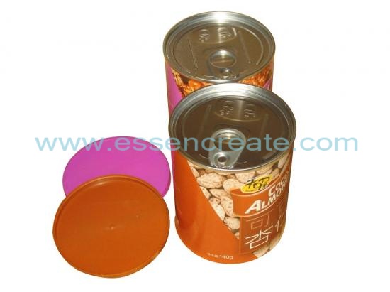 Paper Easy Open End Can for Almonds Packaging