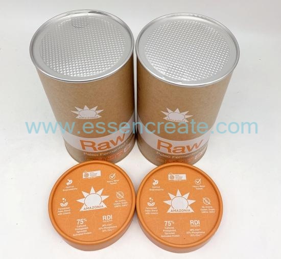 Aluminum Foil Easy Peel Off Cans with Cardboard Caps