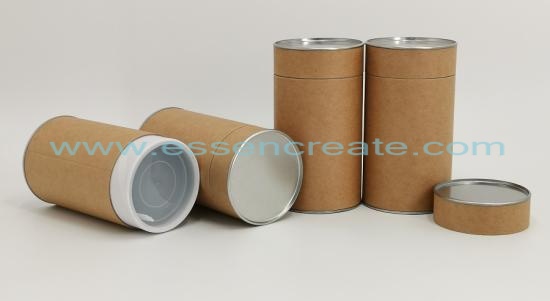 Kraft Cyliner Paper Tube Box