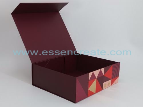 caja de regalo de embalaje de chocolate de navidad plegable