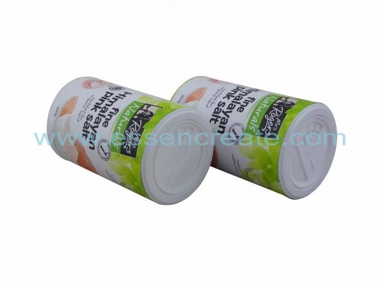 Himalayan Pink Salt Packaging Paper Canister